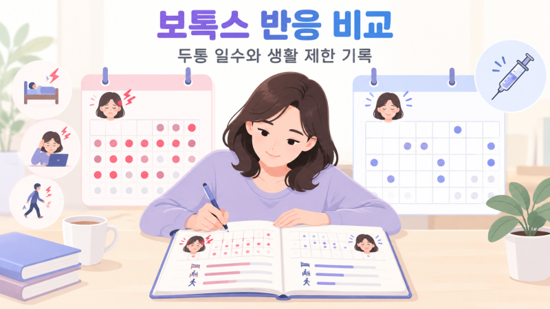 편두통 보톡스 효과가 줄어든 듯할 때 두통 일수와 진통제 복용부터 살펴보세요