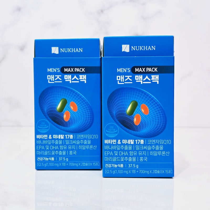 40대남성 종합영양제 뉴칸 맨즈맥스팩으로 챙기는 중년 남편건강
