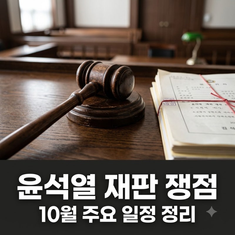 윤석열 재판 397억 반환 걸린 10월, 쟁점과 일정 총정리