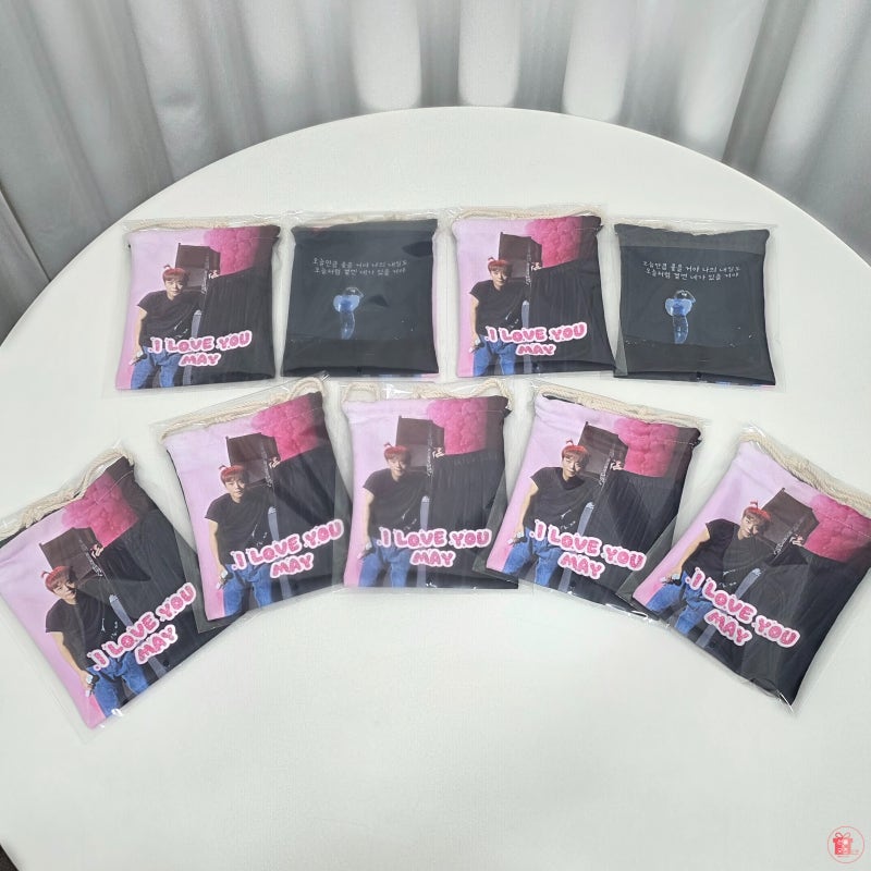 (연예인굿즈 제작) 박지훈 콘서트 굿즈 나눔용 파우치 주문 제작 후기 - 선물앤굿즈에서는 소....