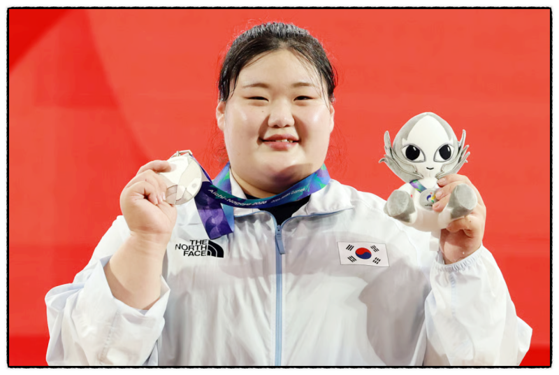 박혜정 아시안게임 은메달, 300kg 한국 신기록…역도 최중량급 빛났다