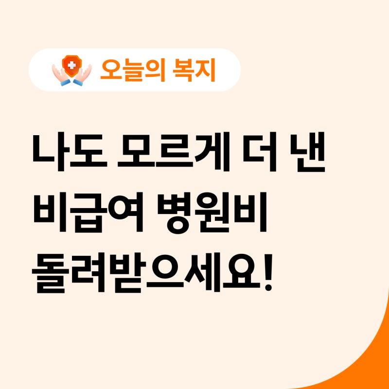병원비로 낸 비급여, 정말 다 내야 할까요?심평원 진료비 확인 서비스 신청방법