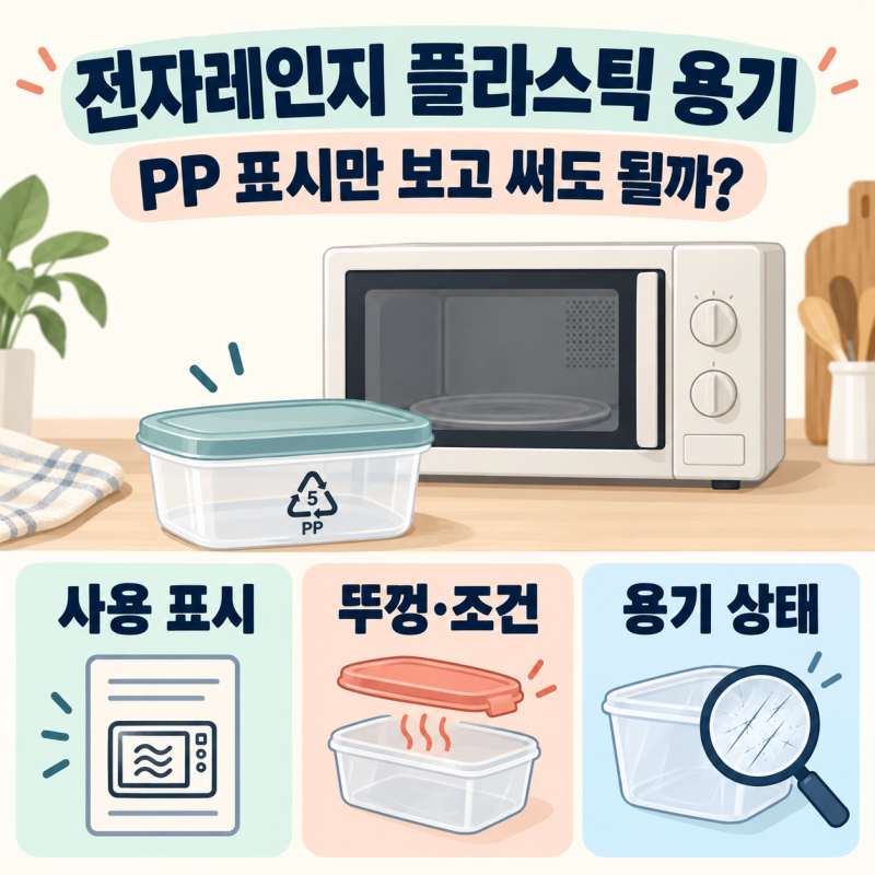 전자레인지 플라스틱 용기, PP 표시만 보고 써도 될까?