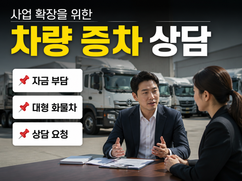 화물차 구매자금 대출 선택 기준 핵심 정리