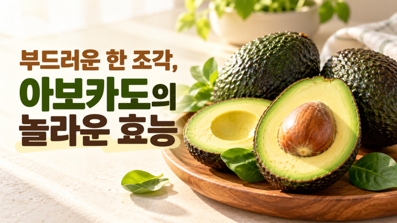 부드러운 한 조각, 아보카도의 놀라운 효능｜장점·단점·맛있게 먹는 법