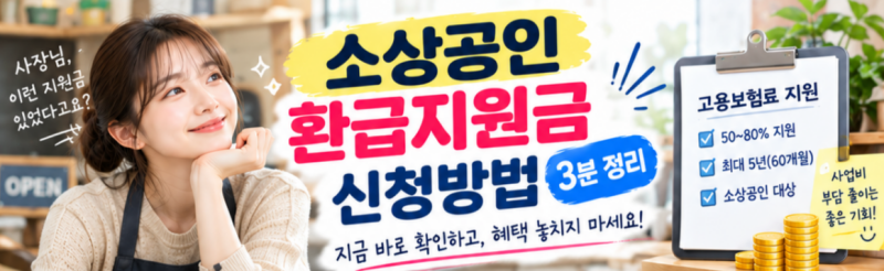 소상공인 환급지원금 신청방법 3분 정리