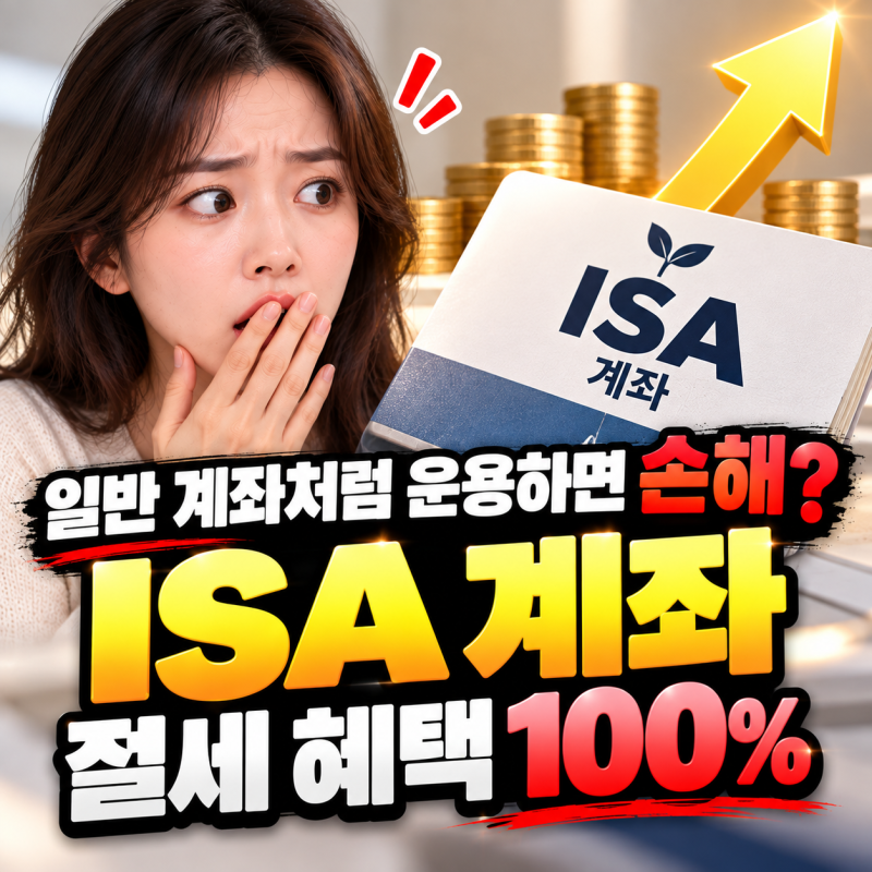 일반 계좌처럼 운용하면 손해? ISA 계좌 절세 혜택 100% 쥐어짜는 공략법