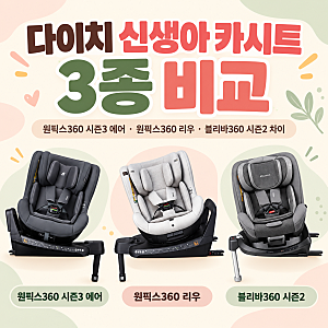 다이치 신생아 카시트 3종 비교 추천｜원픽스360 시즌3 에어·원픽스360 리우·블리바360 시즌2 ....
