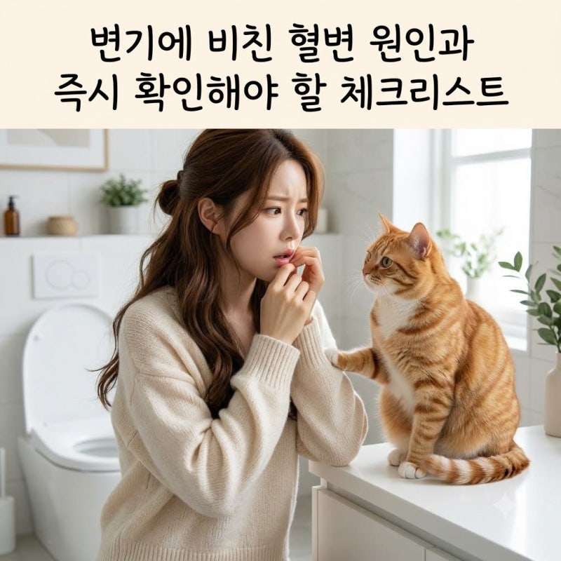 변기에 비친 혈변 원인과 즉시 확인해야 할 체크리스트
