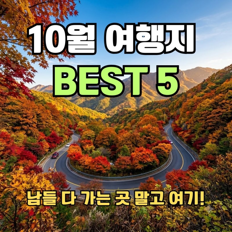 10월 여행지 추천, 남들 다 가는 곳만 갔다가 후회하셨나요? 실패 없는 가을 축제·단풍 명소 ....