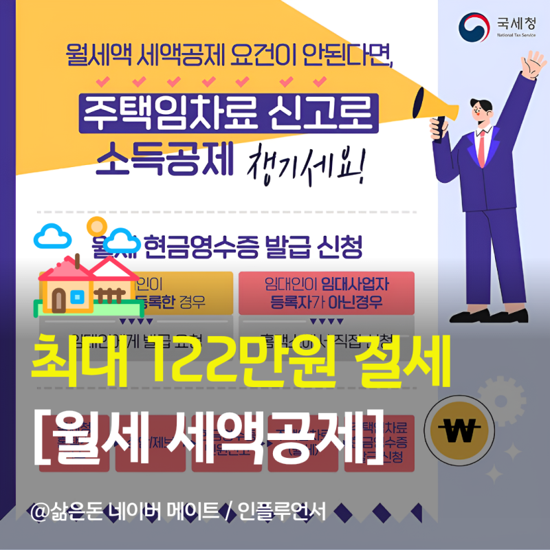 “월세 60만원이면 최대 122만원” 월세 세액공제 누가 받을까