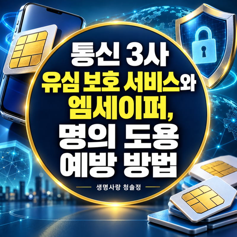 통신 3사 유심 보호 서비스와 엠세이퍼, 명의 도용 예방 방법