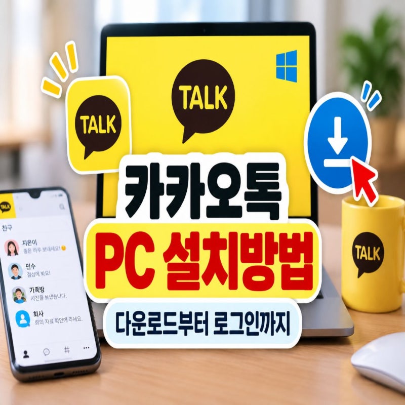 카카오톡 PC버전 다운로드 방법 (설치부터 로그인까지 쉽게)
