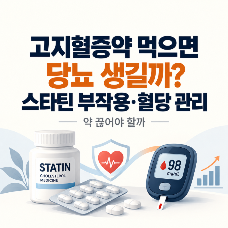 고지혈증약 스타틴 먹으면 당뇨 생길까? 혈당 오르는 이유·약 끊어야 할까
