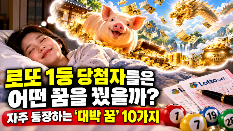 “이 꿈 꾸면 로또 사야 하나?” 로또 1등 당첨자들이 말하는 대박 꿈 10가지