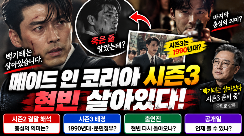 “현빈 안 죽었다” 메이드 인 코리아 시즌3 온다!메이드 인 코리아 시즌3｜현빈 백기태 생존....