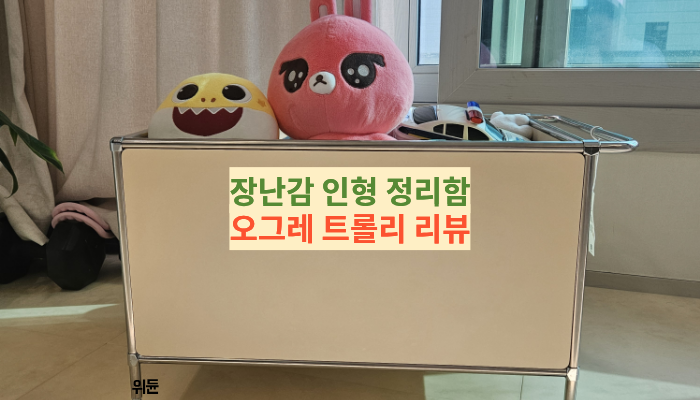 34개월 장난감 인형 정리함 오그레 트롤리 리뷰