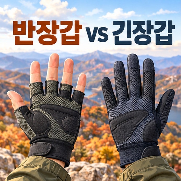 등산 장갑, 가을 산행엔 반장갑과 긴장갑 중 무엇을 고를까