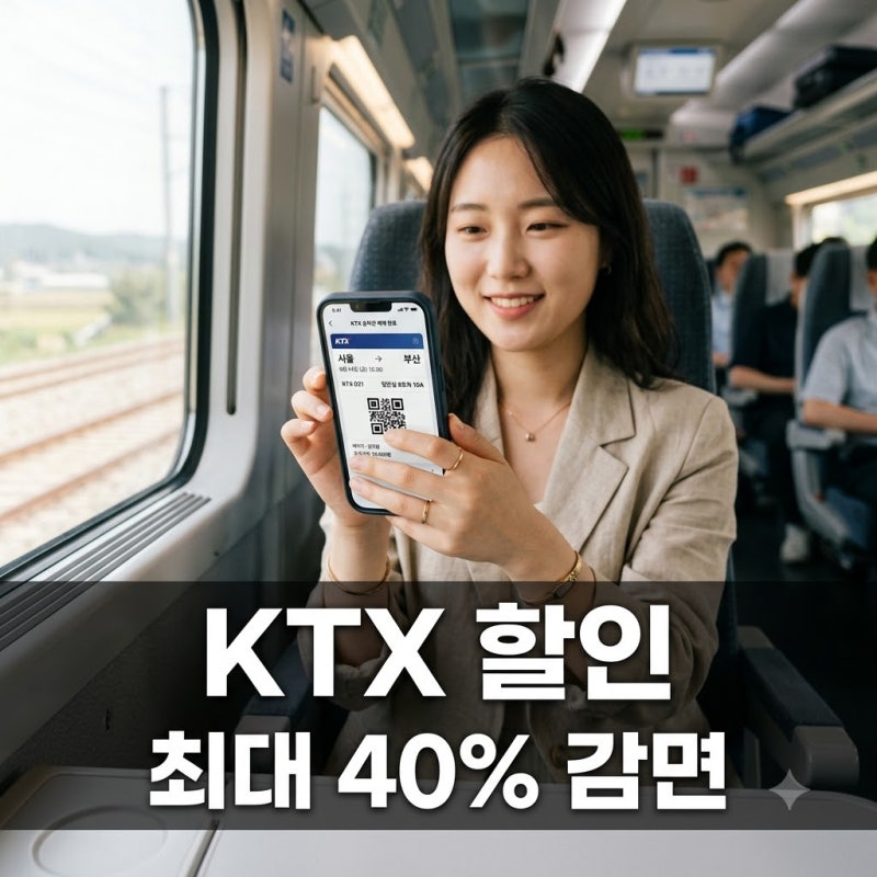 "KTX 제값 다 내면 바보?" 나만 몰랐던 만 24세~33세 맞춤 할인부터 다자녀 혜택까지 총정리