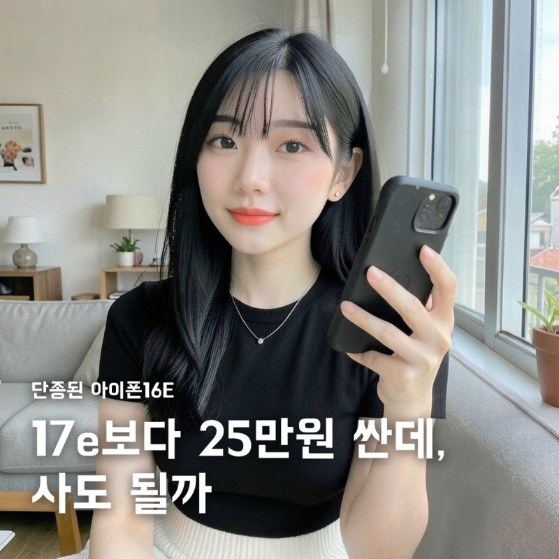 아이폰16E, 단종됐는데 17e보다 25만원 싸요