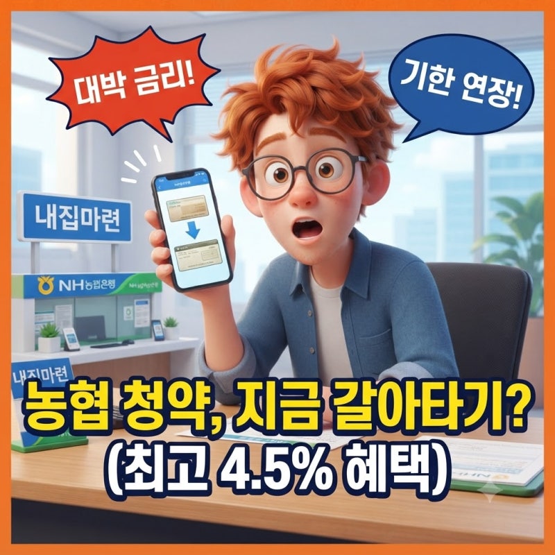 농협 청약통장 전환 방법 서류 청년주택드림청약통장 총정리