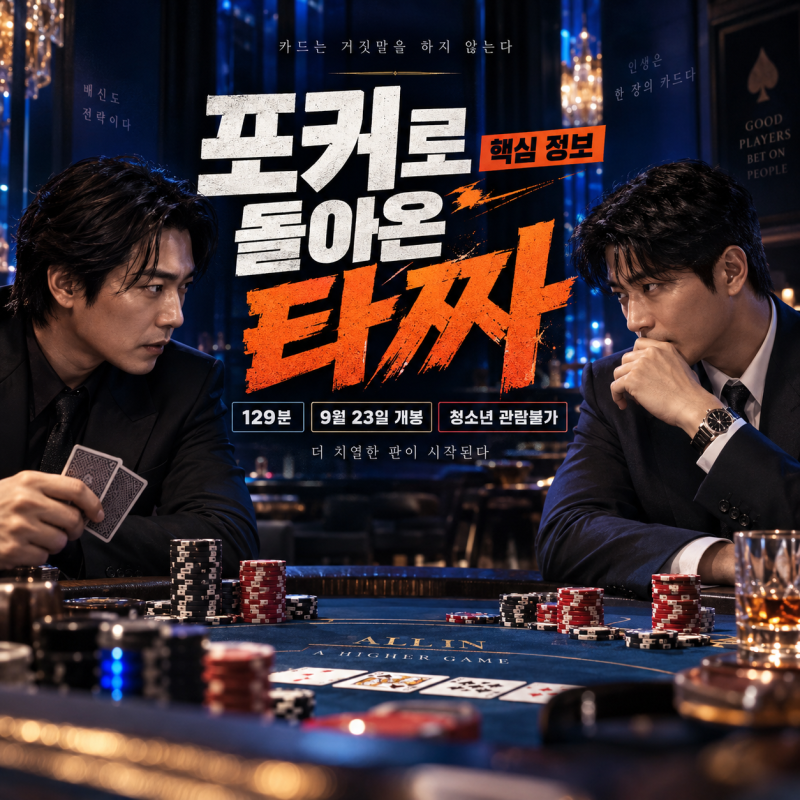 129분인데 포커로 바뀌었다.. 타짜 벨제붑의 노래 핵심 정보