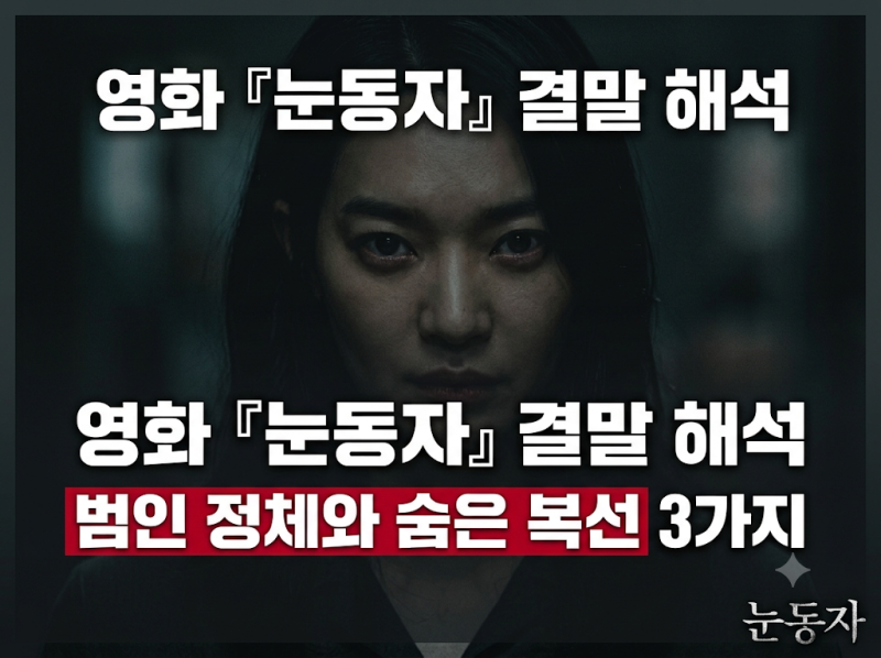 단순한 추격 스릴러인 줄 알았지? 신민아X김남희 영화 『눈동자』 결말 해석 및 범인 정체, ....