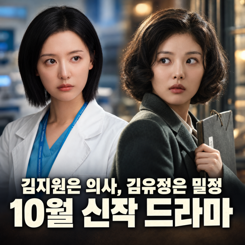 2026년 10월 신작 드라마 라인업, 김지원은 의사로 김유정은 밀정으로 돌아온다