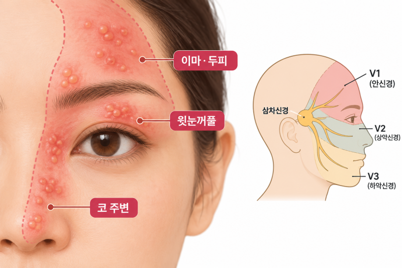 눈 속에도 대상포진이? 대상포진 각결막염