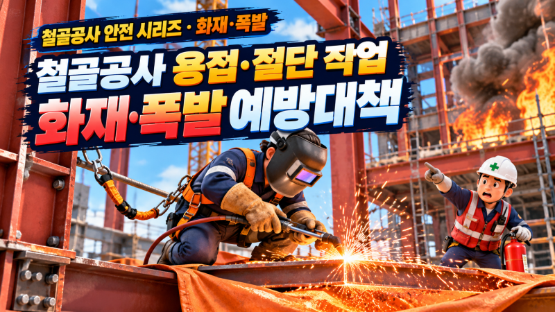 철골공사 용접·절단 작업 화재·폭발 예방대책