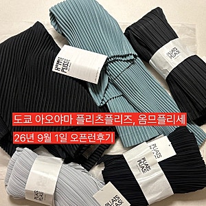 도쿄 오모테산도 아오야마 플리츠플리즈, 옴므플리세, 이세이미야케 9월 오픈런 후기