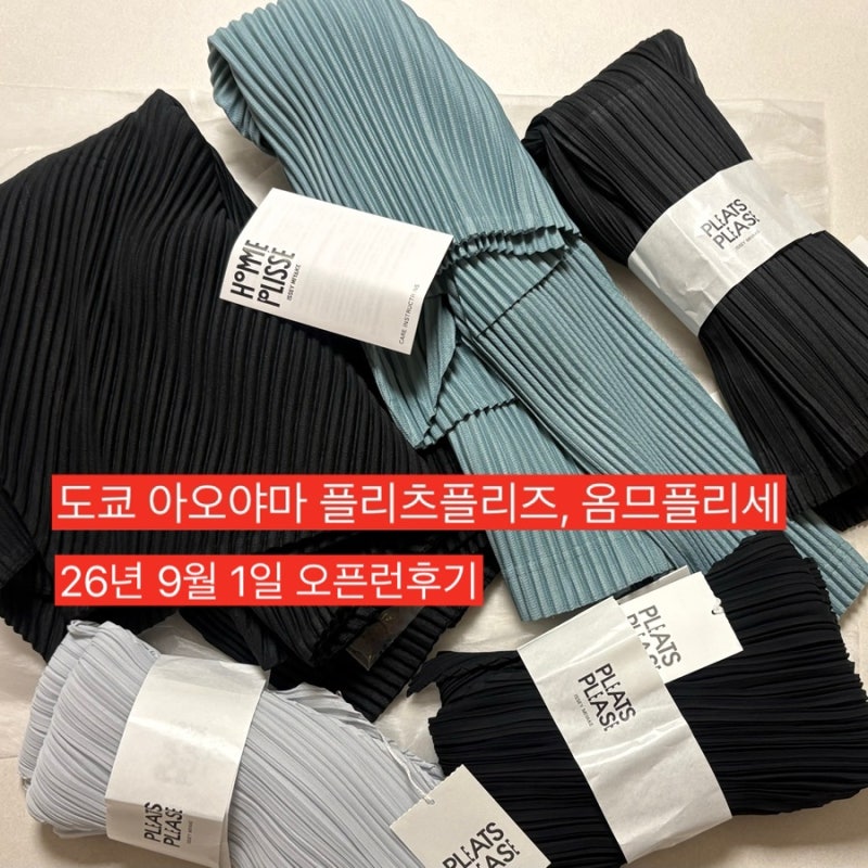 도쿄 오모테산도 아오야마 플리츠플리즈, 옴므플리세, 이세이미야케 9월 오픈런 후기
