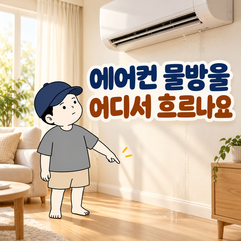 벽걸이 에어컨 물 떨어짐, 토출구 이슬과 바닥 누수는 다르게 봐야 해요