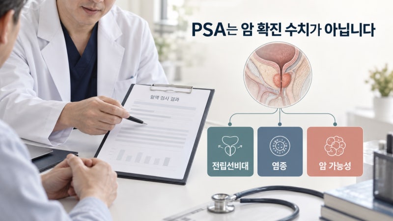 전립선암 PSA 수치, 높게 나왔을 때 재검과 추가 검사 기준