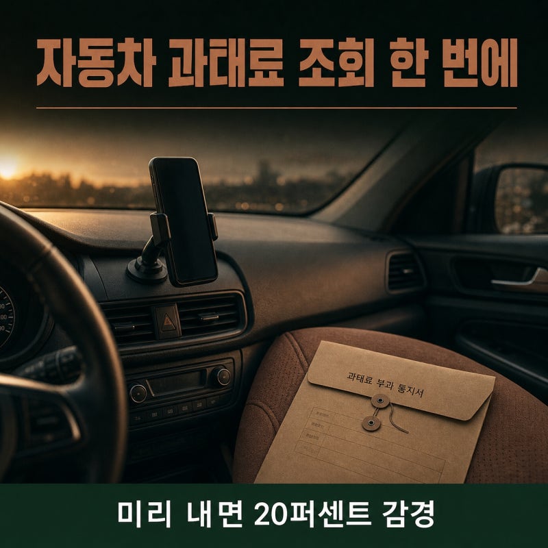 30만 원 60일 넘기면 번호판을 뗍니다, 자동차 과태료 조회부터 해두세요