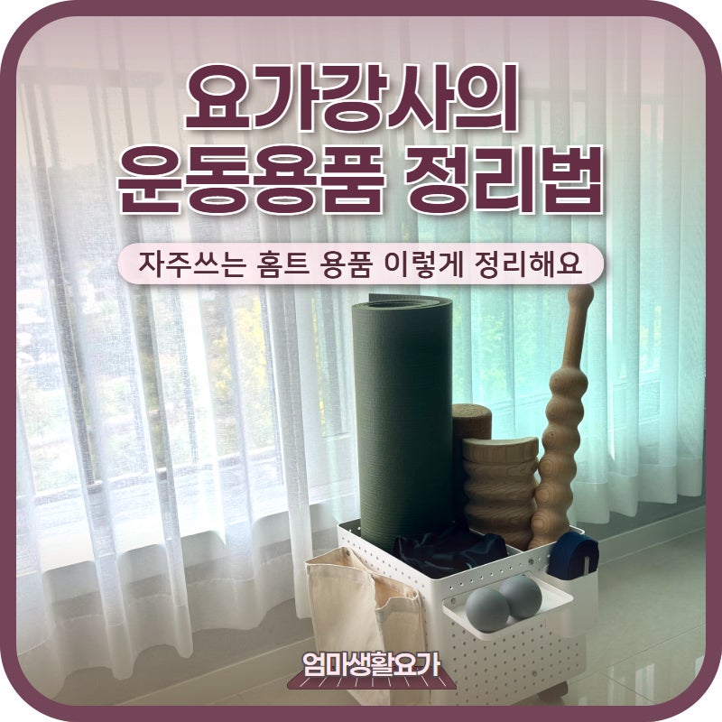 운동용품 정리함 추천｜요가강사가 직접 써본 홈트 운동기구 정리