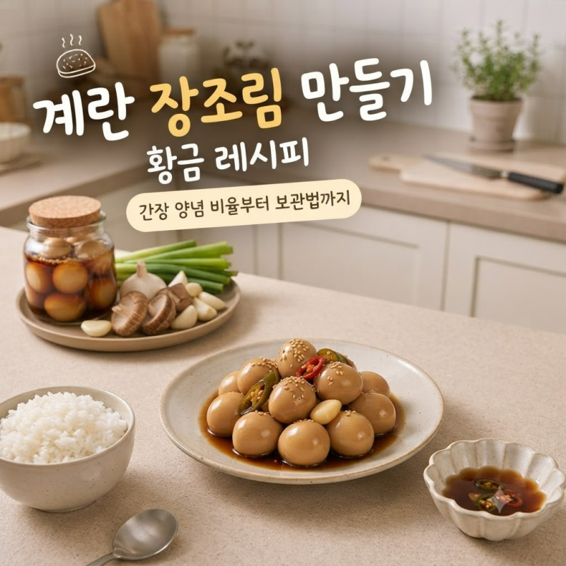 계란 장조림 초간단 집밥레시피 맛있게 만드는 법｜간장 양념 비율부터 보관법까지