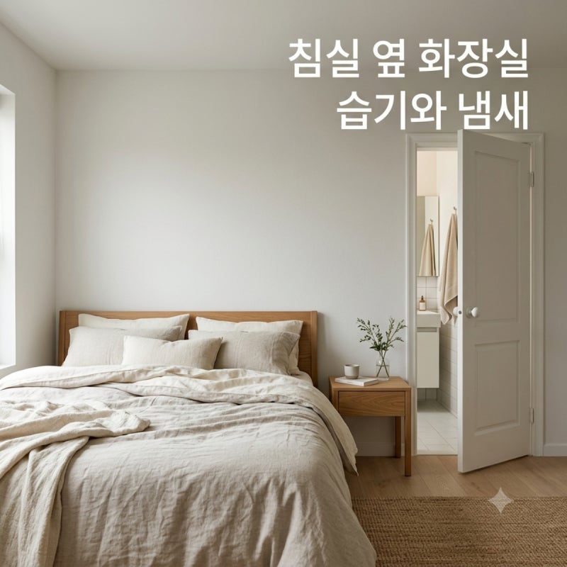 침실 옆 화장실 습기와 냄새, 문 하나로 달라지는 숙면 환경