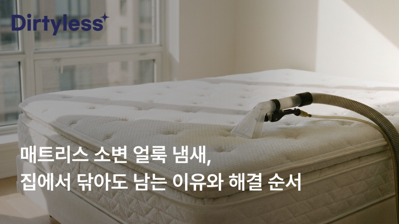 매트리스 소변 얼룩 냄새, 집에서 닦아도 남는 이유와 해결 순서