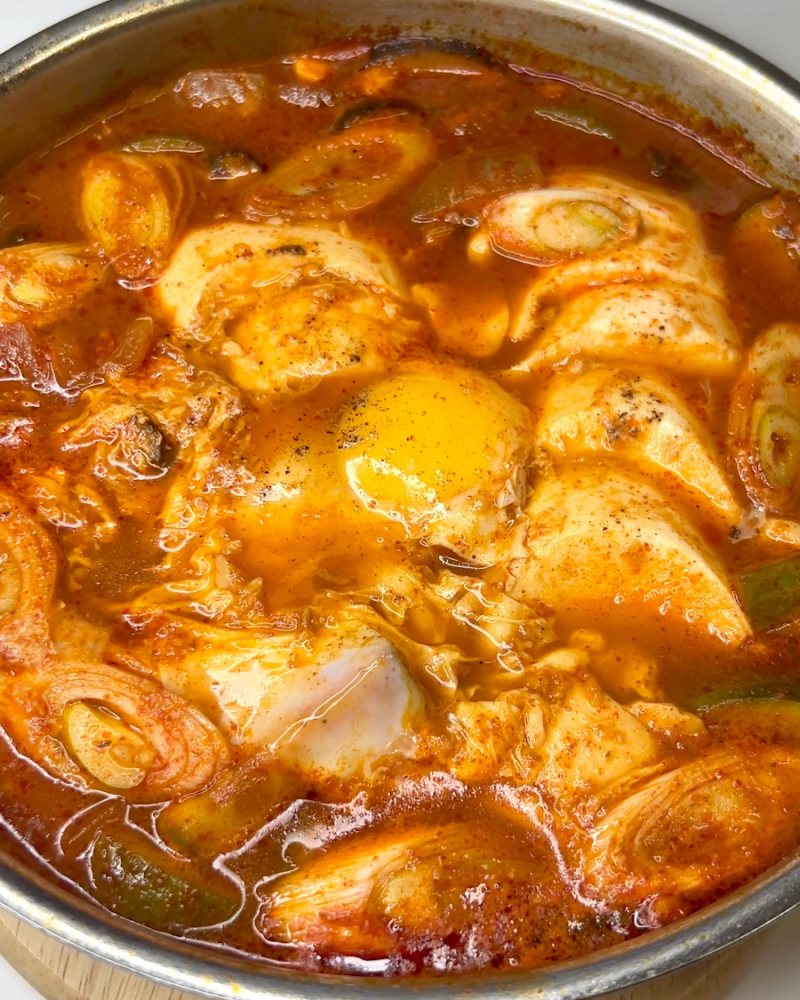 순두부찌개 레시피 바지락 넣어 끓이는법