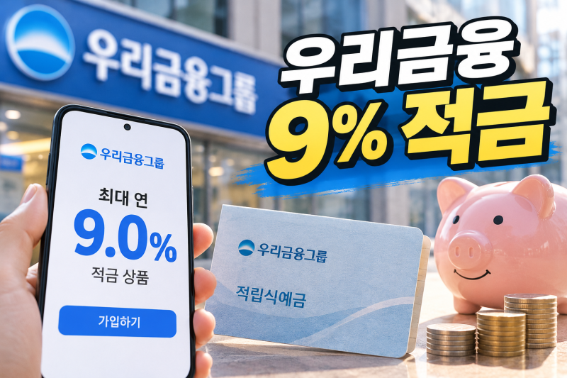 우리금융 9% 적금 나온다 (+ 테슬라 경품 10월 다함께 페스타 혜택)