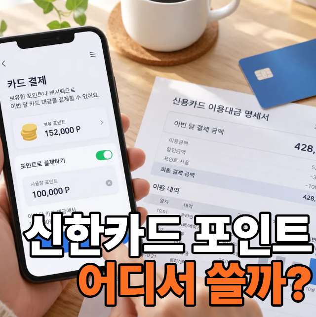 신한카드 포인트 사용처 어디?｜마이신한포인트 현금처럼 쓰는 방법