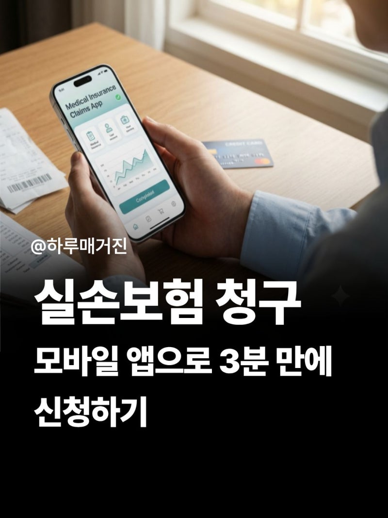 실손보험 청구 서류 및 모바일 앱으로 3분 만에 신청하기