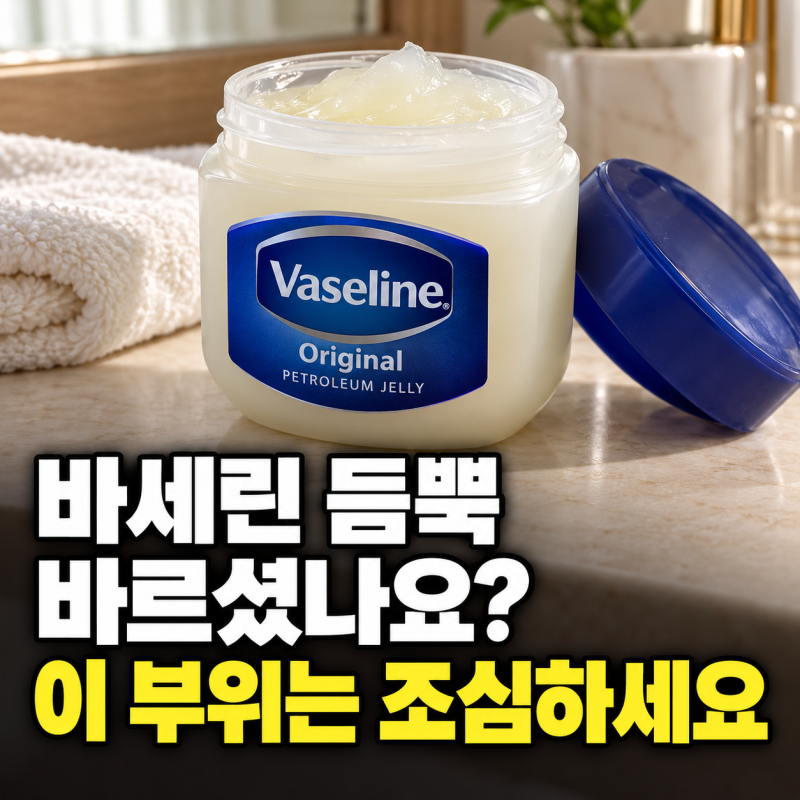 “건조할 때마다 바세린 듬뿍 발랐다면?” 피부과에서는 이 부위 사용을 조심하는 이유