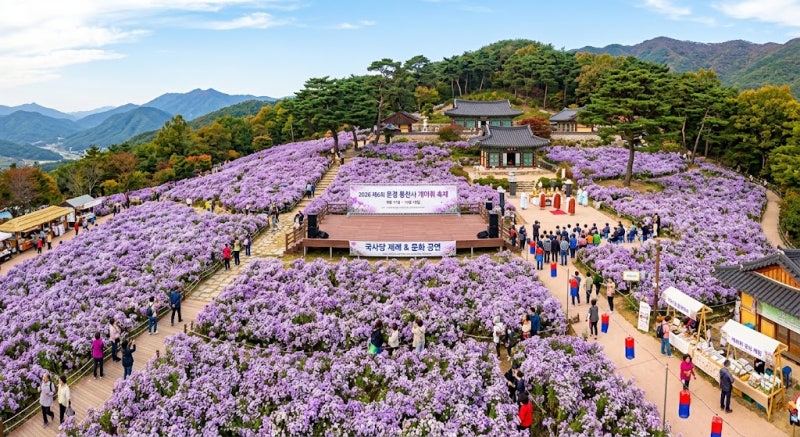 가을의 시작을 알리는 보랏빛 물결, 문경 봉천사 개미취 축제 완벽 가이드
