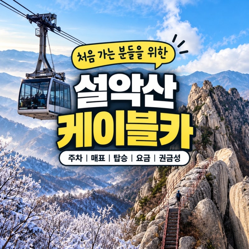 설악산 케이블카 처음 탄다면? 표 사는 곳과 이용 순서