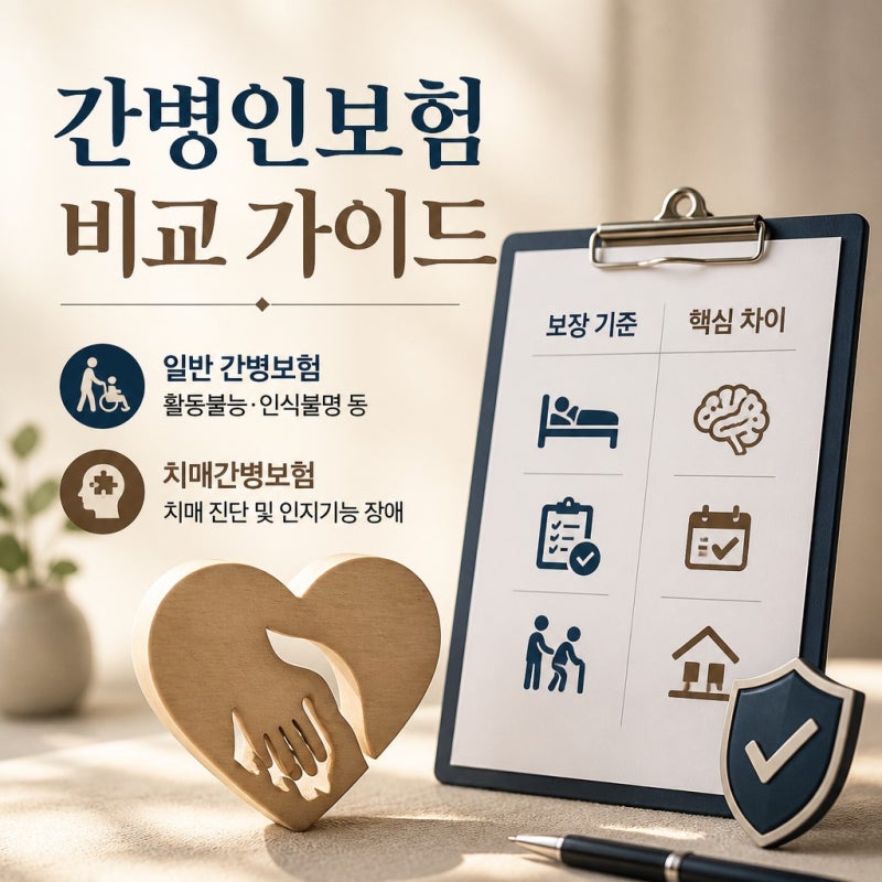 치매간병보험과 일반 간병보험, 보장 범위 무엇이 다른가