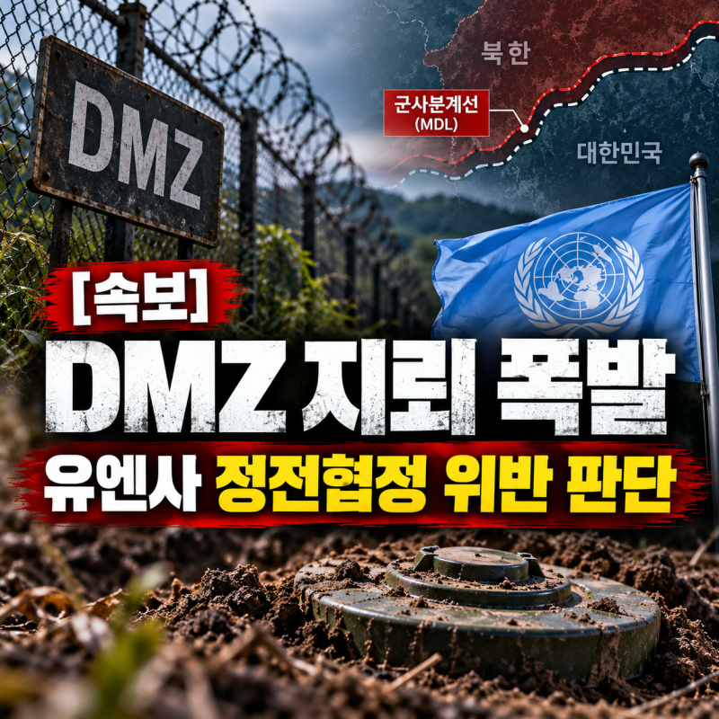 DMZ 지뢰 폭발 정전협정 위반 판단…유엔사 공식 입장 나왔다