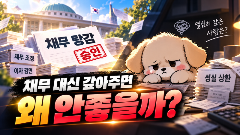 정부의 빚 탕감, 왜 성실상환자는 허탈할까? 채무조정 정책의 7가지 딜레마