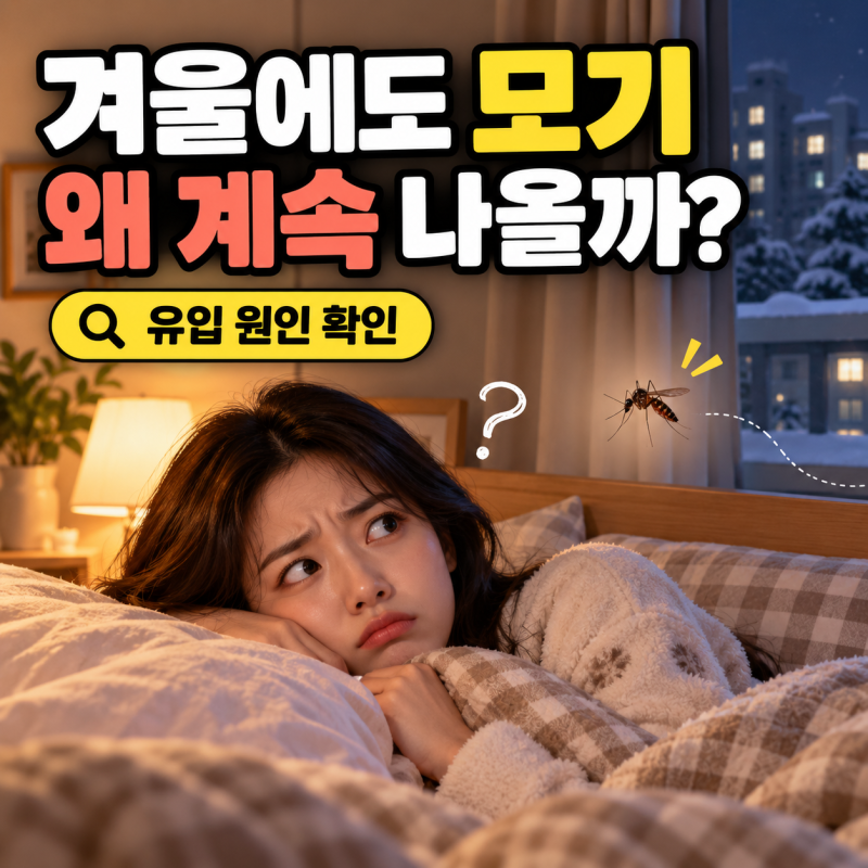 겨울에도 집에 모기가 나오는 이유